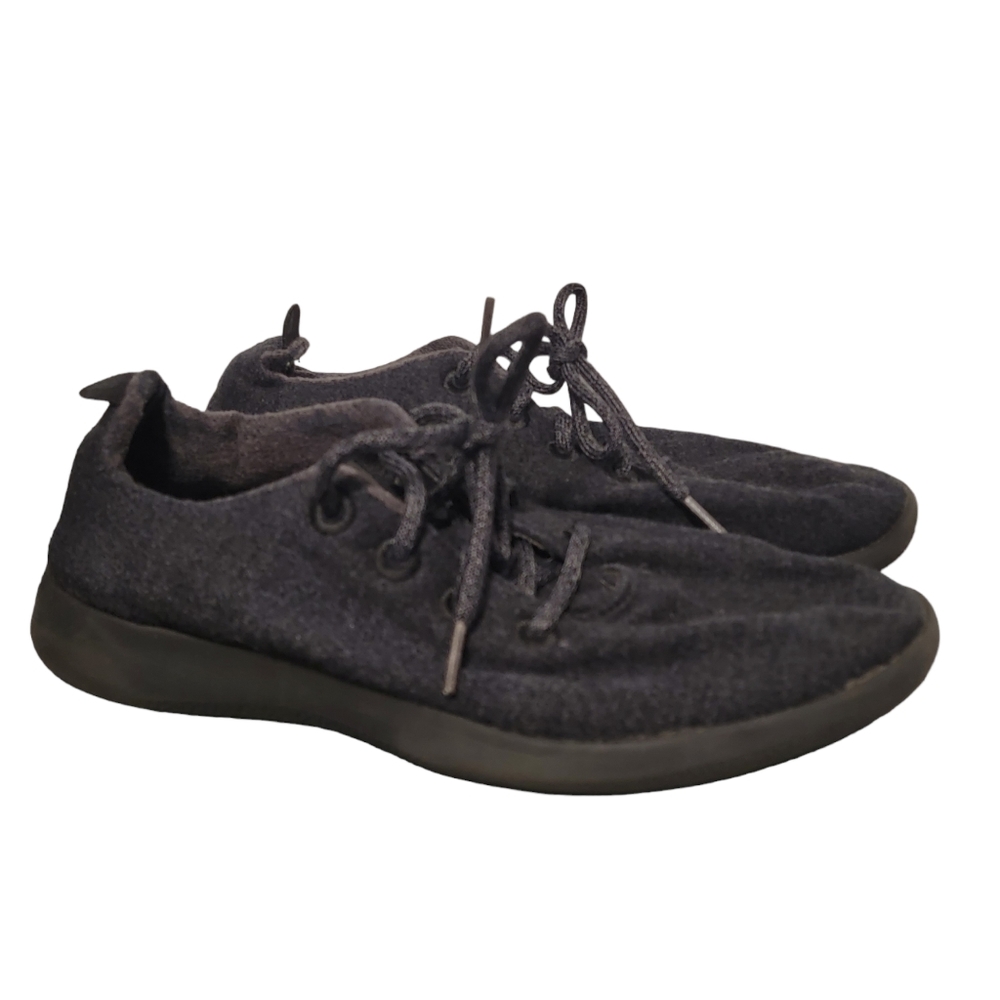 Allbirds Mens Wool Runners Mizzle 1119 NV1 Black Low Top‎ Sneaker Shoes Size 9B